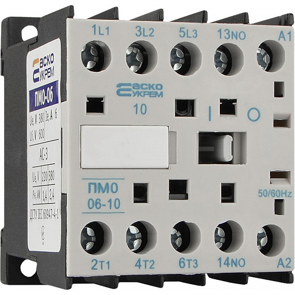 Мініконтактор Аско-Укрем ПМ 0-06-10 B7 24В LC1-K0610 (A0040010129) - фото №1