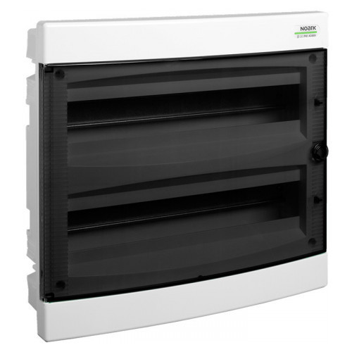Вбудований модульний щиток NOARK PNF 2x18T прозорі дверцята 2x18м IP40 (101515)