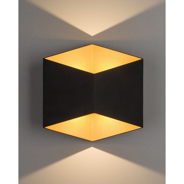 Вуличний світильник Nowodvorski 8141 Triangles LED 2x5W 3000K 750Lm IP54 чорний - фото №1