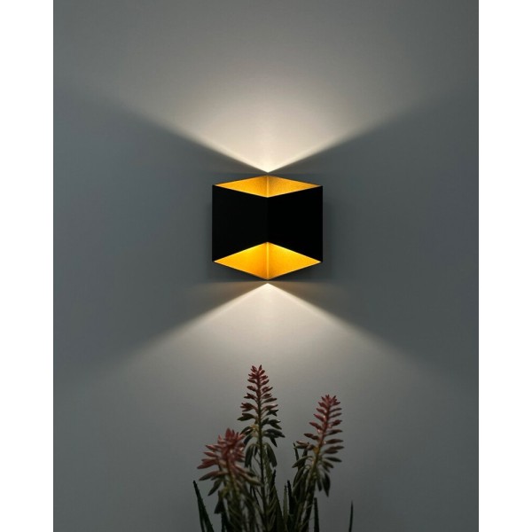 Вуличний світильник Nowodvorski 8141 Triangles LED 2x5W 3000K 750Lm IP54 чорний - фото №2