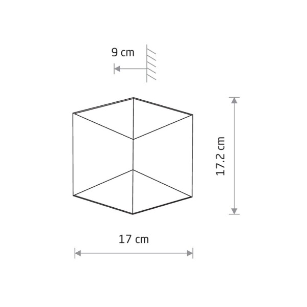 Вуличний світильник Nowodvorski 8141 Triangles LED 2x5W 3000K 750Lm IP54 чорний - фото №4