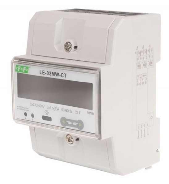 Счетчик электроэнергии F&F LE-03MW-CT 3х230/400В 81А - фото №5