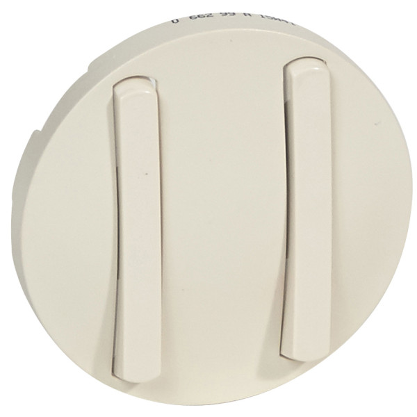 Двойная клавиша выключателя Legrand Celiane (066299) Slim (слоновая кость)