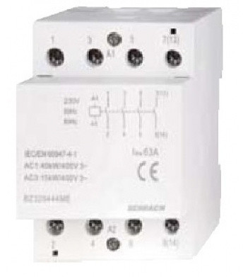 Контактор 63А 4НО 230В AC, Schrack