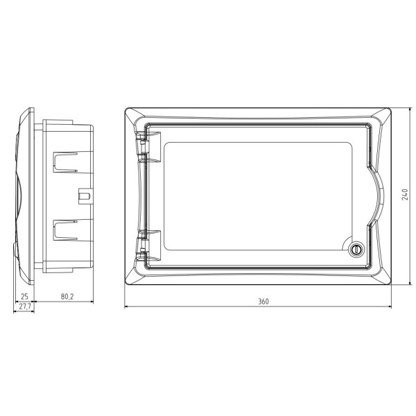 Вбудований щиток Elektro Plast 2513-01-RN1/12(N+PE)EP LUX IP40 (2513-01) - фото №4