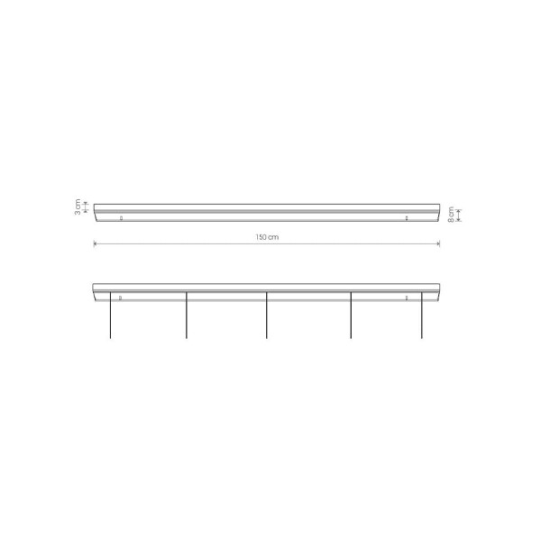Основа Nowodvorski 8560 Cameleon Canopy B 1500 10W IP20 Wh - фото №1