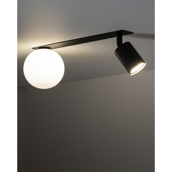 Светильник поворотный, спот TK Lighting 10927 Vox GU10+G9 2x10W+8W IP20 черный - фото №1