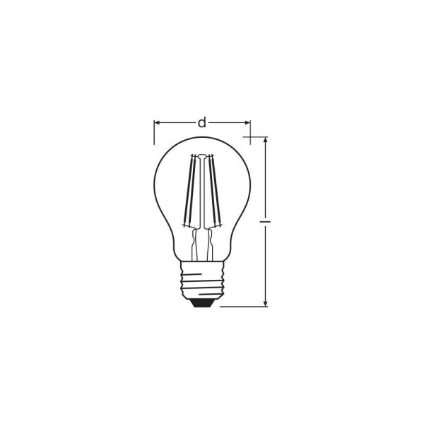 Світлодіодна лампочка Osram 4058075288645 Led Value Cl E27 7W 4000K 806Lm IP20 - фото №2