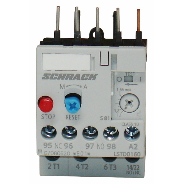 Тепловое реле Schrack LSTD0160 1,1-1,6А размер 00