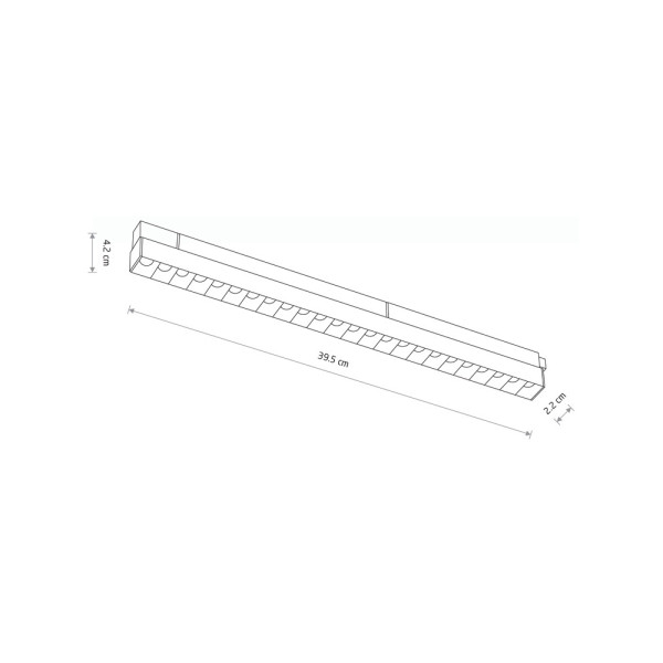 Магнитный трековый светильник Nowodvorski 10643 LVM Focus LED 1x15W 4000K 1400Lm IP20 черный - фото №3