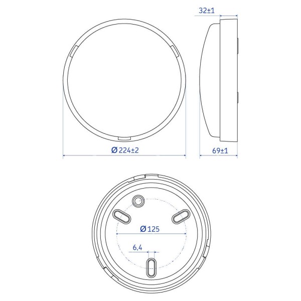 Светильник LED Violux ДББ ATOM UA MW sensor 18W 5000K IP44 белый ( 243531 ) - фото №3