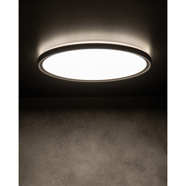 Потолочный светильник Kanlux 31517 Azpo LED 1x22W 3000K/4000K/6000K 2700Lm IP54 черный - фото №2