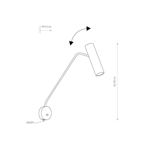 Бра, настенный светильник Nowodvorski 6501 Eye super GU10 1x10W IP20 Bl - фото №2