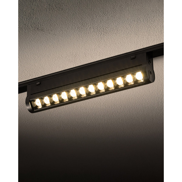Магнитный трековый светильник Nowodvorski 11311 UT-LVM Focus Swing LED 1x12W 1000Lm IP20 черный - фото №1