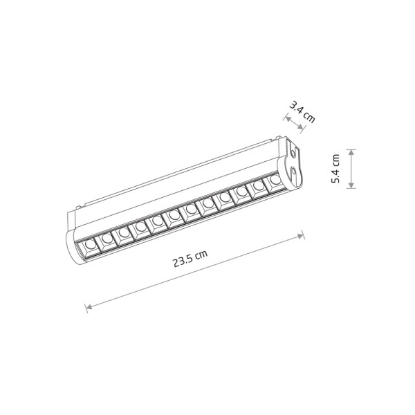 Магнитный трековый светильник Nowodvorski 11311 UT-LVM Focus Swing LED 1x12W 1000Lm IP20 черный - фото №4