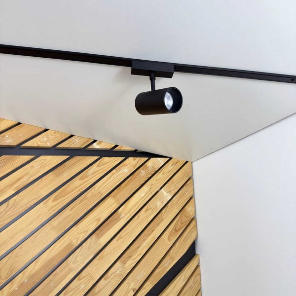 Магнітний трековий світильник UST-M 20W 4000K 48V IP20 чорний Violux ( 320107 ) - фото №1