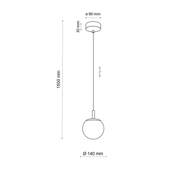 Підвісний світильник TK Lighting 6339 Cadix G9 1x6W IP20 - фото №1