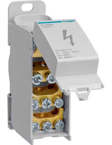 Відгалужуючий блок Hager KJ02DN 125А