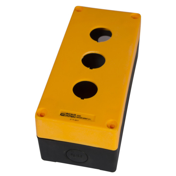 3-місний корпус Аско-Укрем HJ9-3 жовтий (A0140020038) - фото №1