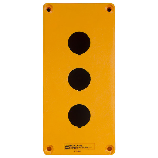 3-місний корпус Аско-Укрем HJ9-3 жовтий (A0140020038) - фото №3