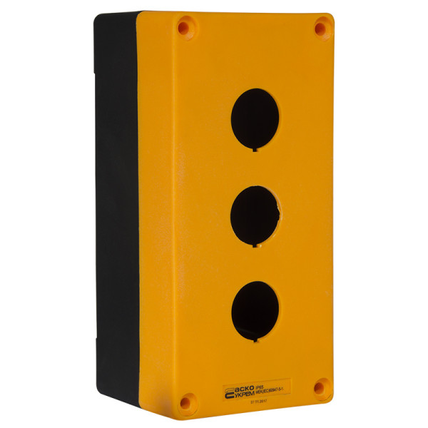 3-місний корпус Аско-Укрем HJ9-3 жовтий (A0140020038) - фото №4