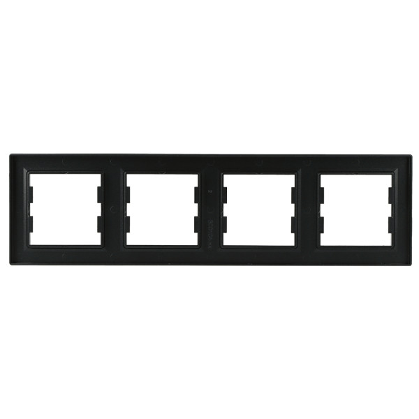 Четырехместная рамка Asfora антрацит, EPH5800471 - фото №4