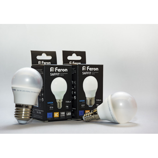 Світлодіодна лампа Feron LB-195 7Вт 4000К Е27 - фото №1