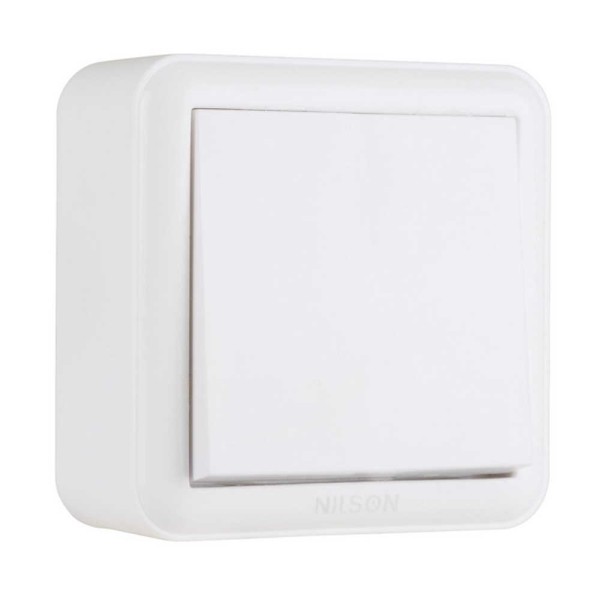 Вимикач Nilson Unique білий 1кл ( 28111001 )