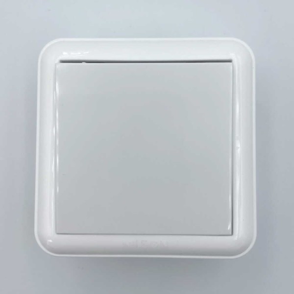 Вимикач Nilson Unique білий 1кл ( 28111001 ) - фото №1