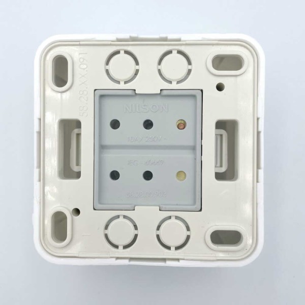 Вимикач Nilson Unique білий 1кл ( 28111001 ) - фото №3