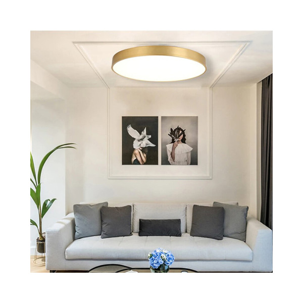 Светильник потолочный Goldlux 318725 Kern Led 1x15W 4000K 1600Lm IP20 Gold - фото №1