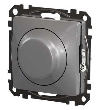 Универсальный поворотный светорегулятор Schneider Electric алюминий SDD113502 - фото №4