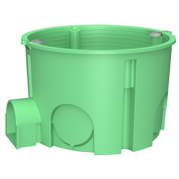 Монтажна коробка для суцільних стін Plank Electrotechnic BOXES MB001 (PLK5001500) типу МВ 65х45мм (салатова)