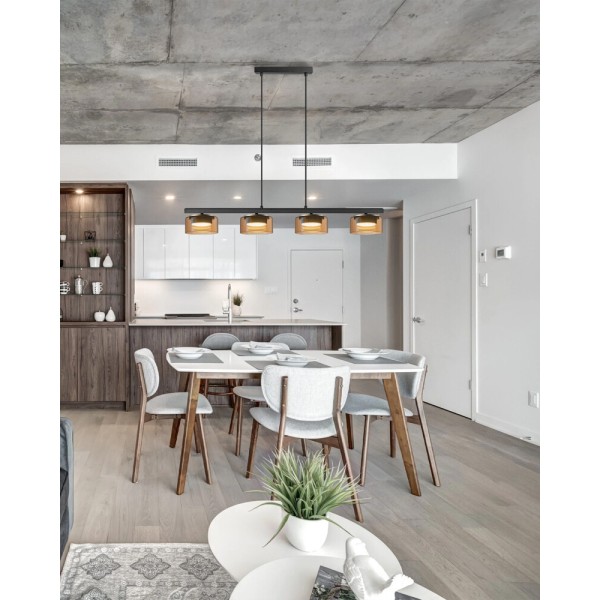 Подвесной светильник, люстра Goldlux 331311 Ofelia GX53 4x10W 4000K 660Lm IP20 янтарный - фото №2