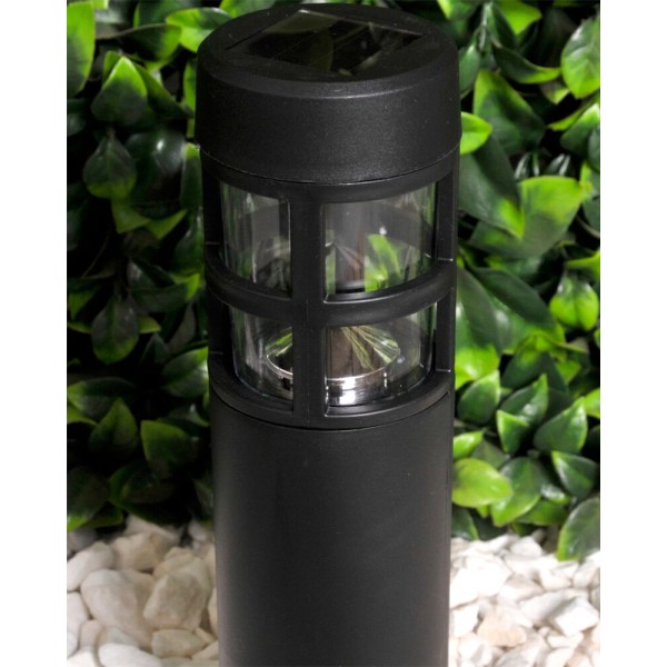 Вуличний світильник на сонячній батареї Goldlux 323194 Mark LED 6500K IP44 чорний - фото №2