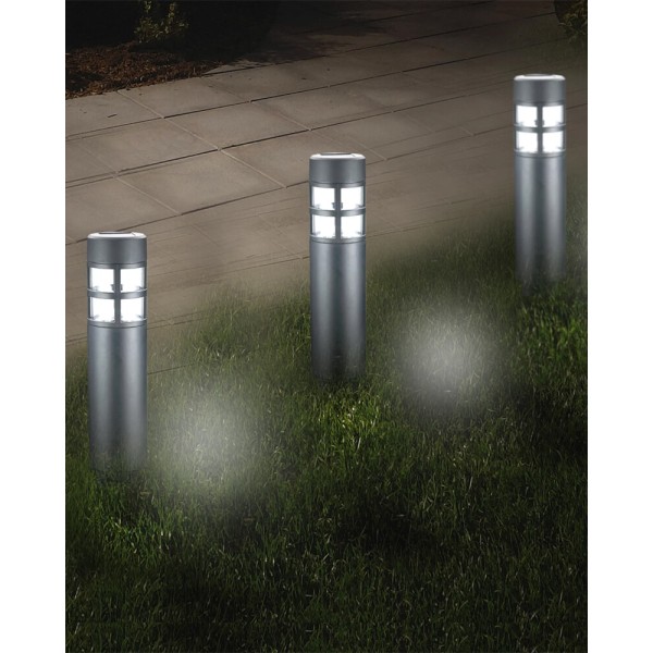 Вуличний світильник на сонячній батареї Goldlux 323194 Mark LED 6500K IP44 чорний - фото №3