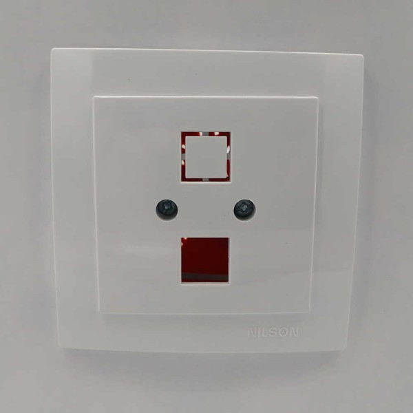 Розетка Nilson Touran біла комп'ютерна без модуля ( 24111042 ) - фото №1