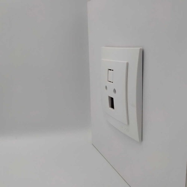 Розетка Nilson Touran біла комп'ютерна без модуля ( 24111042 ) - фото №2