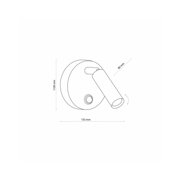 Бра, настінний світильник Tk Lighting 1372 Enzo G9 6W IP20 - фото №1