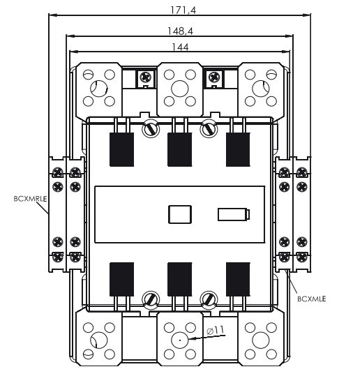 Контактор ETI 004656304 CEM 300Е.22 250V AC/DC - фото №1