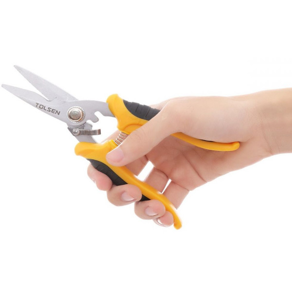 Універсальні інструментальні ножиці Tolsen (30042) 180мм - фото №2