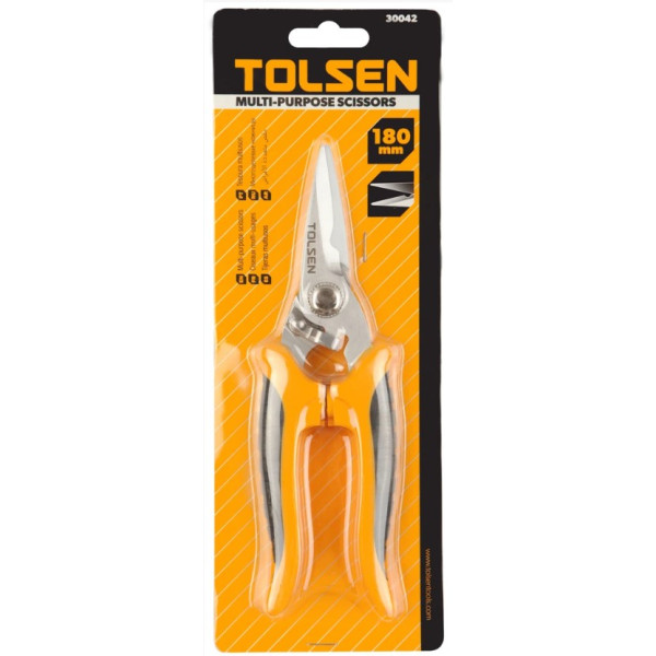 Універсальні інструментальні ножиці Tolsen (30042) 180мм - фото №5
