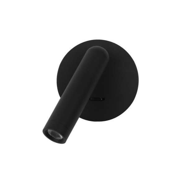 Бра, настінний світильник Italux WL-64834-1-BK Carda LED 1x2.5W 3000K 164Lm IP20 чорний - фото №1