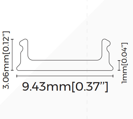 Розсіювач COLORS призматичний чорний, 2,5 метри для LS1010 (CV-LS1010FP2500-B) - фото №1