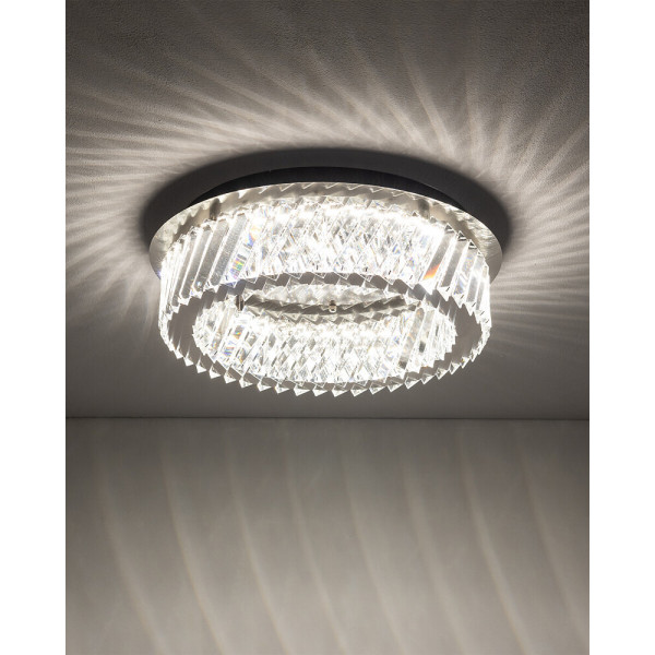 Люстра Nowodvorski 11708 Luxora LED 1x20W 3000K 1800Lm IP20 хром - фото №1