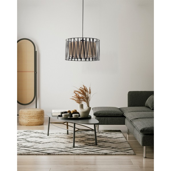 Підвісний світильник, люстра TK Lighting 4562 Harmony E27 1x15W IP20 коричневий - фото №1