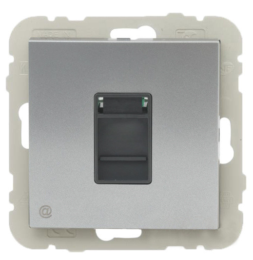 Компьютерная розетка Logus 21453 TAL RJ45 (Cat.5e) (алюминий)