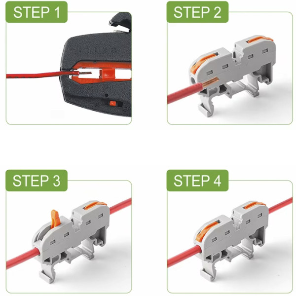 Клемма на DIN-рейку TOSUNlux PCT-222D 32А 400В (6931934236255) - фото №3