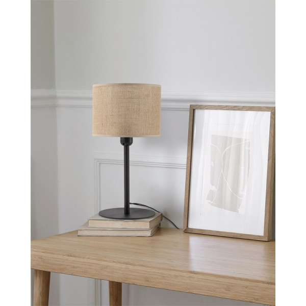 Настільна лампа TK Lighting 5552 Juta E27 15W IP20 чорна - фото №1