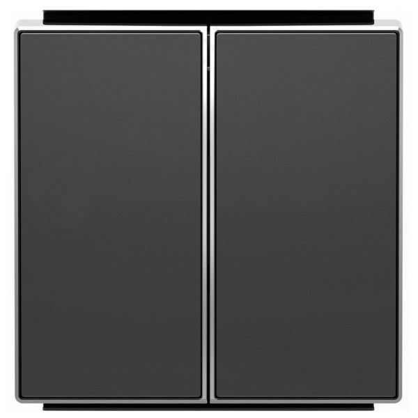 Двойная клавиша ABB Sky 8511 NS (черный бархат)